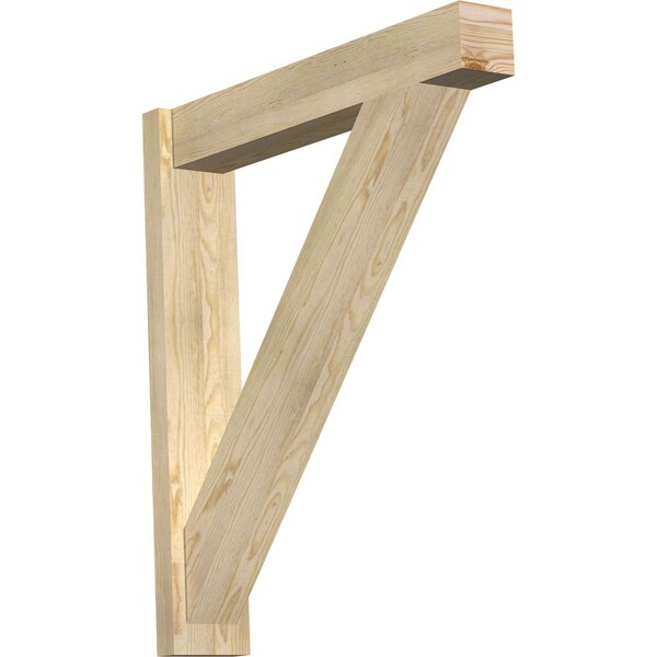 Ekena Millwork Traditional Block Rough Sawn Outlooker, Douglas Fir, 6"W x 32"D x 36"H OUT06X32X36TRA05RDF - main